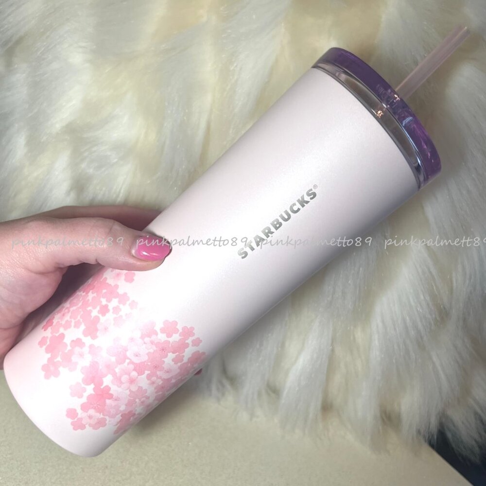 🍒🌸 NWT 2026 Starbucks Ltd Edition Spring Cherry Blossom SS 20oz Cold Tumbler - Picture 3 of 7